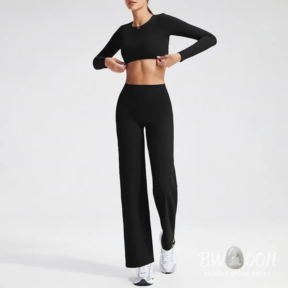 Buddha Stones Long Sleeve Backless Bra Sports Fitness Yoga Women&