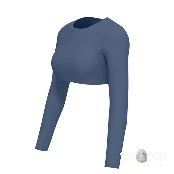 Buddha Stones Long Sleeve Backless Bra Sports Fitness Yoga Women&