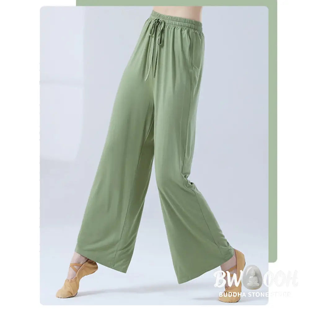 BWOOOH printed wide-leg yoga pants - Loose Modal Drawstring Wide Leg Pants Fo
