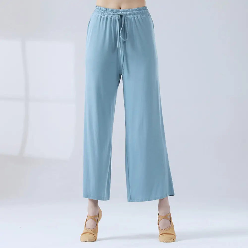 BWOOOH printed wide-leg yoga pants - Loose Modal Drawstring Wide Leg Pants Fo