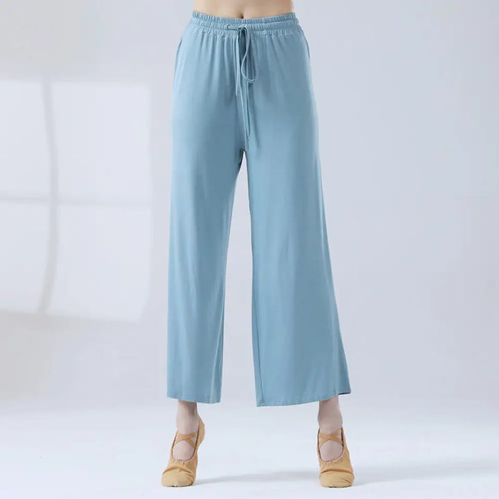 BWOOOH printed wide-leg yoga pants - Loose Modal Drawstring Wide Leg Pants Fo