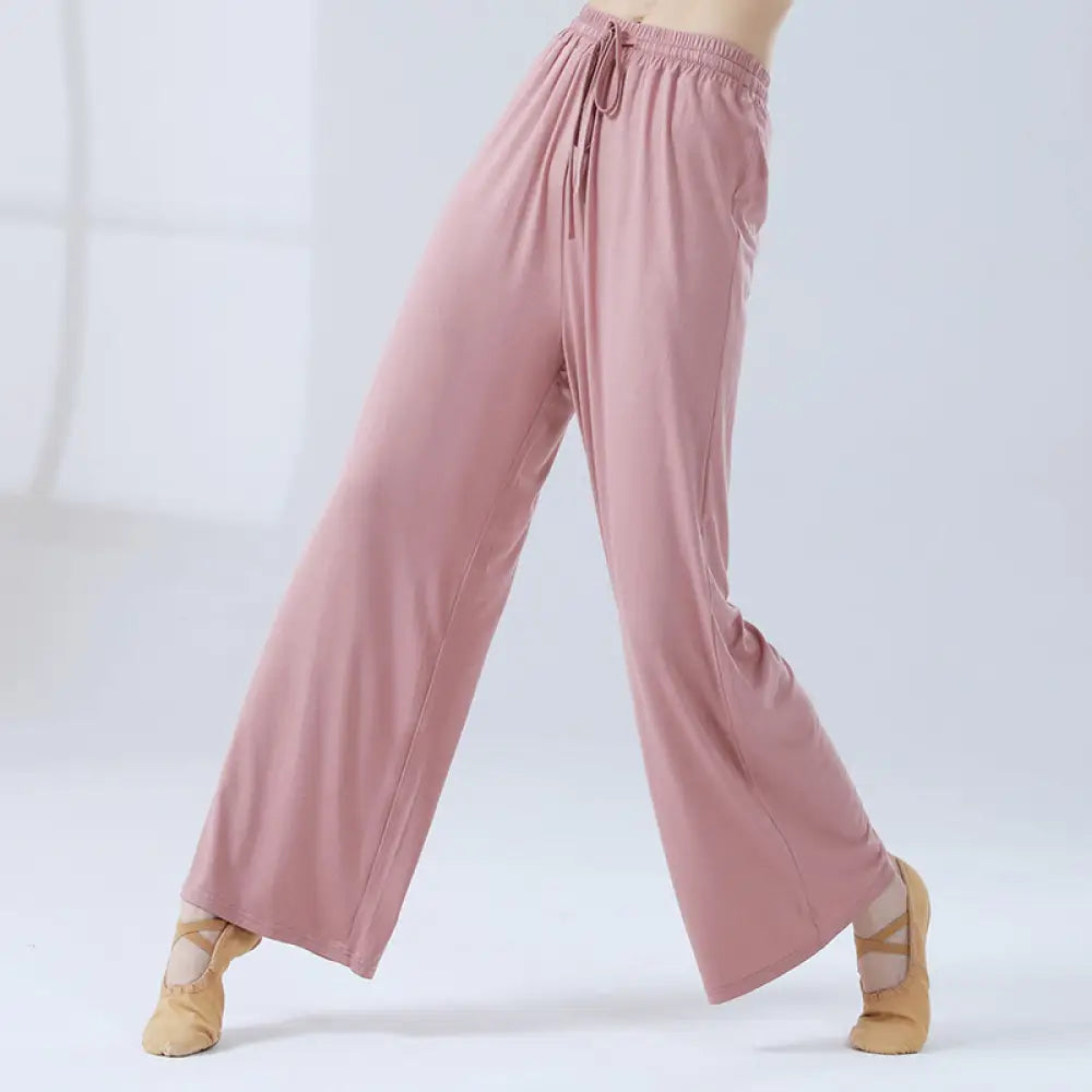 BWOOOH printed wide-leg yoga pants - Loose Modal Drawstring Wide Leg Pants Fo