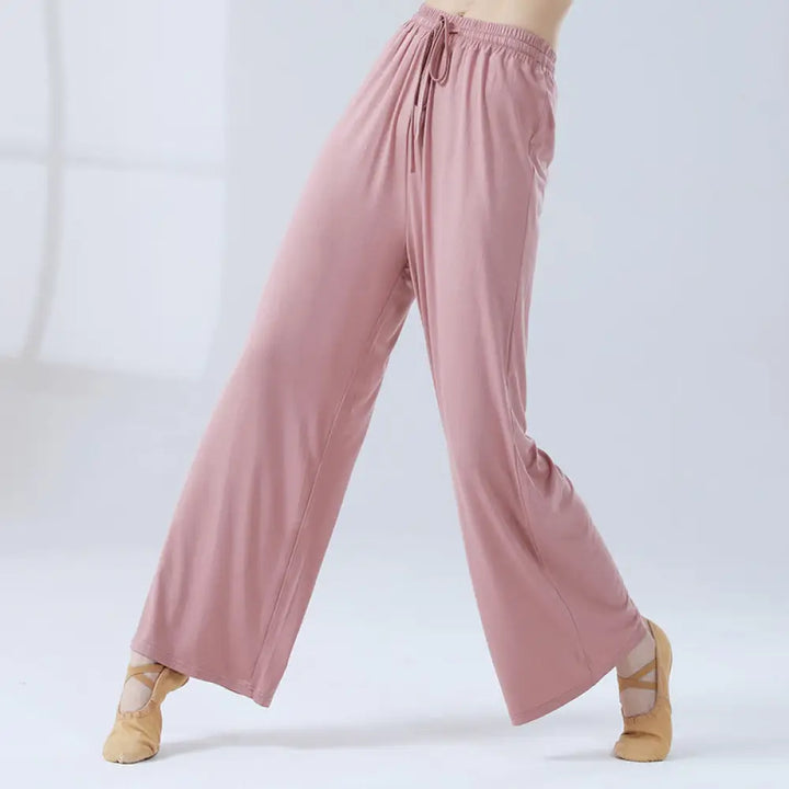 BWOOOH printed wide-leg yoga pants - Loose Modal Drawstring Wide Leg Pants Fo