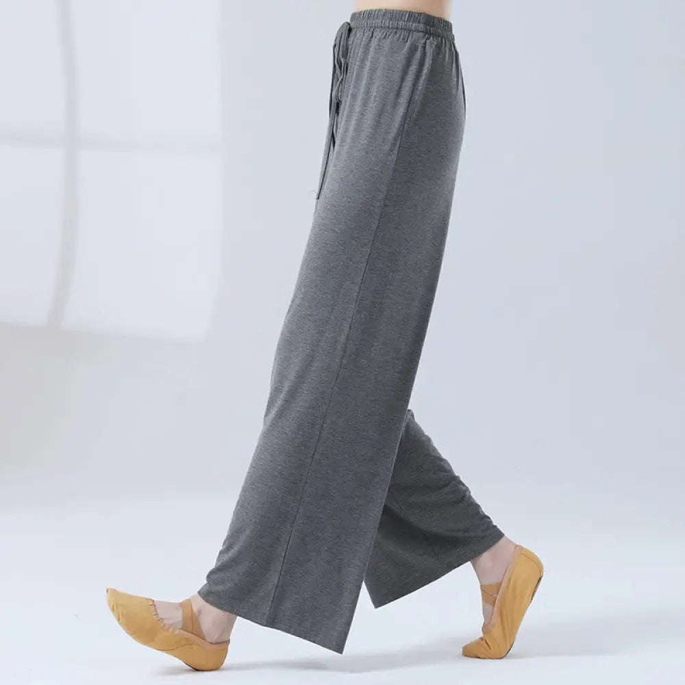 BWOOOH printed wide-leg yoga pants - Loose Modal Drawstring Wide Leg Pants Fo