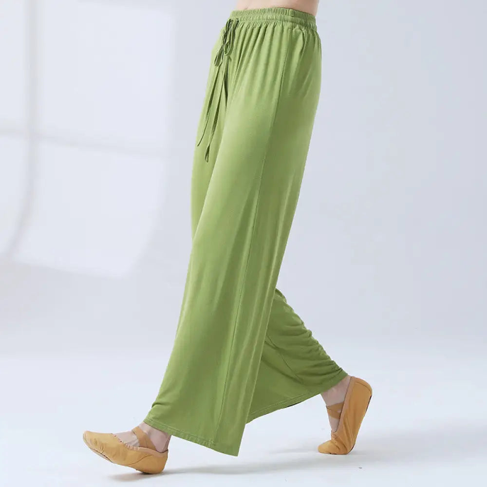 BWOOOH printed wide-leg yoga pants - Loose Modal Drawstring Wide Leg Pants Fo