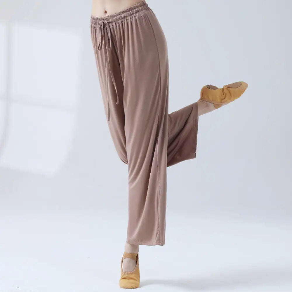 BWOOOH printed wide-leg yoga pants - Loose Modal Drawstring Wide Leg Pants Fo