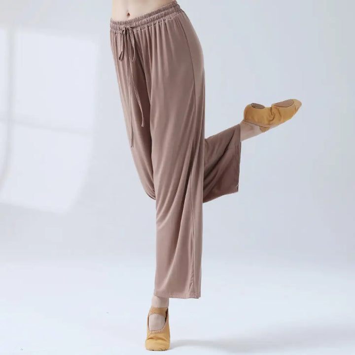 BWOOOH printed wide-leg yoga pants - Loose Modal Drawstring Wide Leg Pants Fo