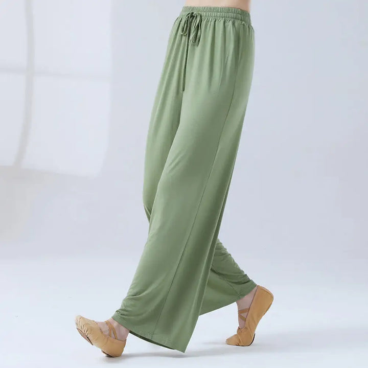 BWOOOH printed wide-leg yoga pants - Loose Modal Drawstring Wide Leg Pants Fo