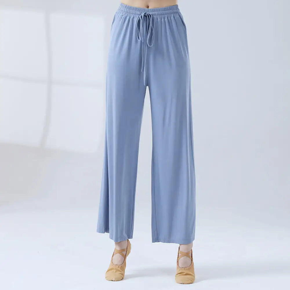 BWOOOH printed wide-leg yoga pants - Loose Modal Drawstring Wide Leg Pants Fo