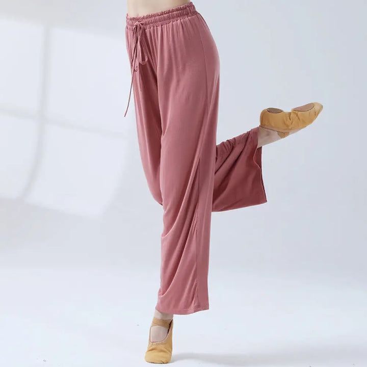 BWOOOH printed wide-leg yoga pants - Loose Modal Drawstring Wide Leg Pants Fo