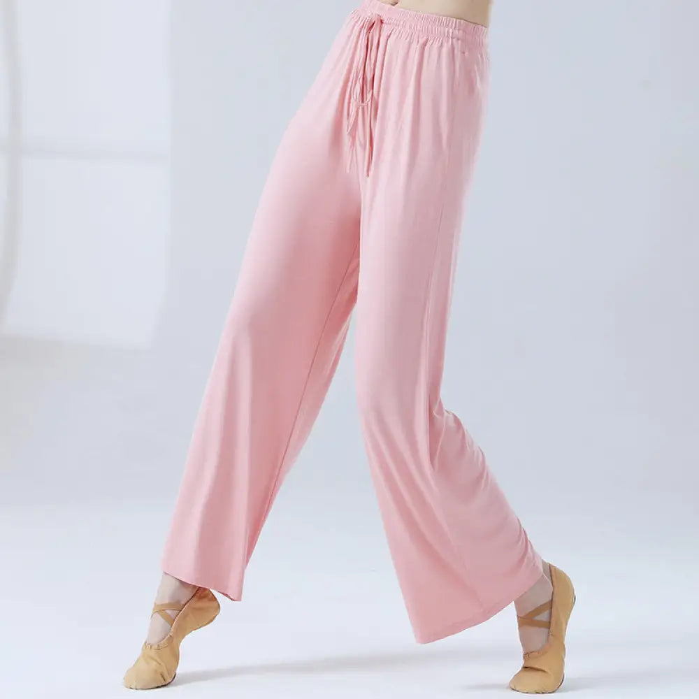 BWOOOH printed wide-leg yoga pants - Loose Modal Drawstring Wide Leg Pants Fo