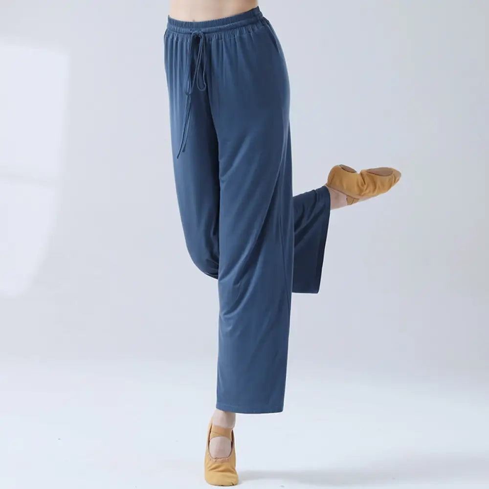 BWOOOH printed wide-leg yoga pants - Loose Modal Drawstring Wide Leg Pants Fo