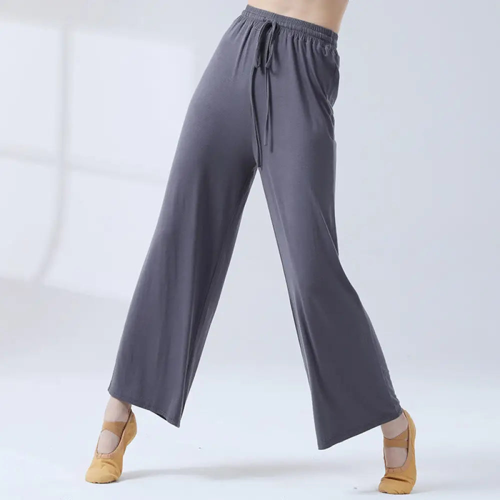 BWOOOH printed wide-leg yoga pants - Loose Modal Drawstring Wide Leg Pants Fo