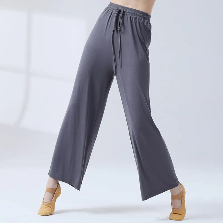 BWOOOH printed wide-leg yoga pants - Loose Modal Drawstring Wide Leg Pants Fo