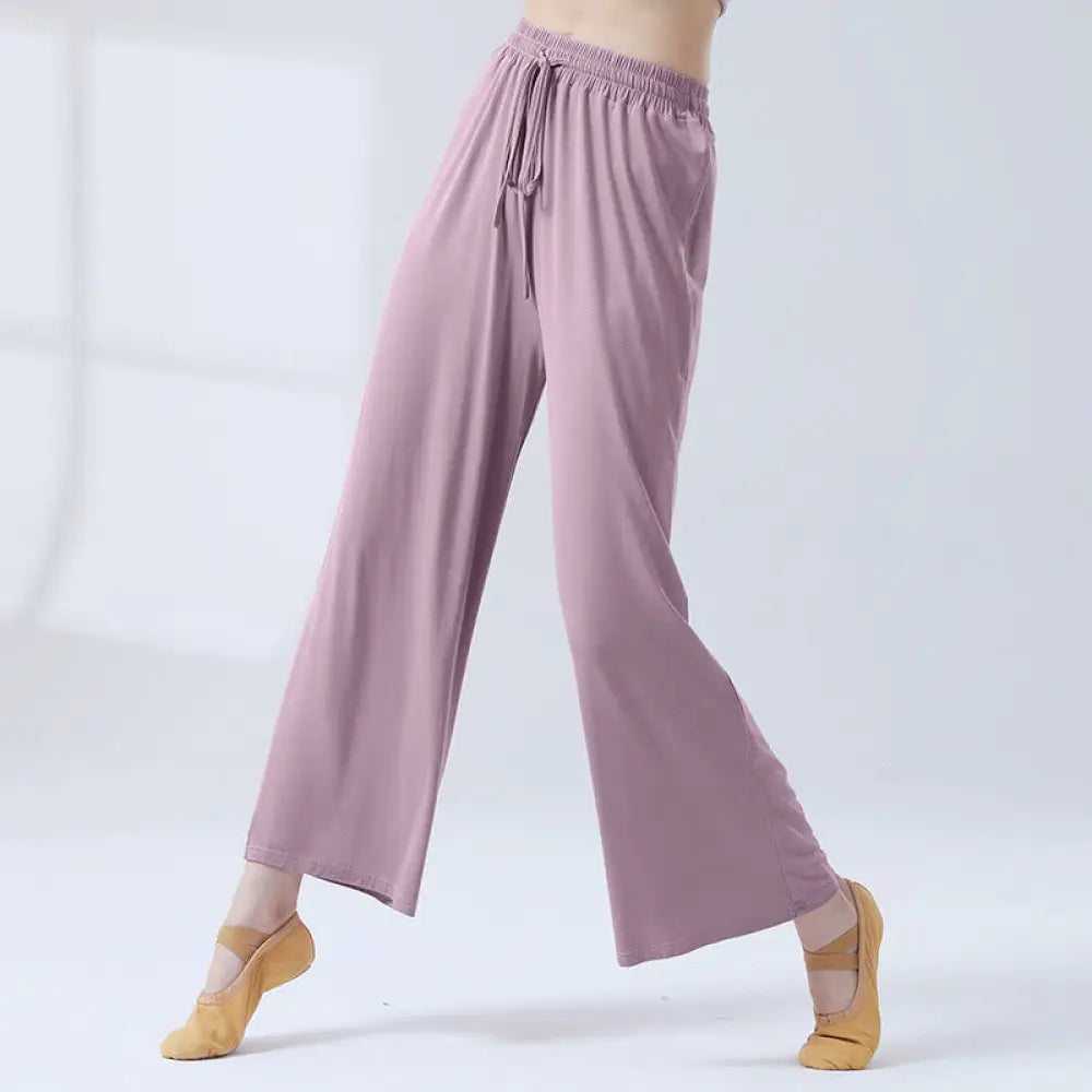BWOOOH printed wide-leg yoga pants - Loose Modal Drawstring Wide Leg Pants Fo