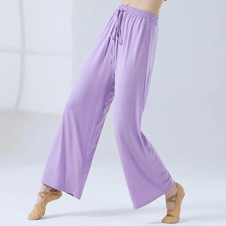 BWOOOH printed wide-leg yoga pants - Loose Modal Drawstring Wide Leg Pants Fo