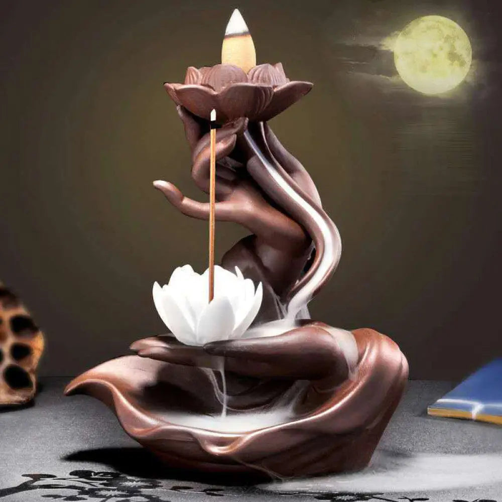 BWOOOH Lotus Bergamot Healing Incense Burner - White - Incense Burner