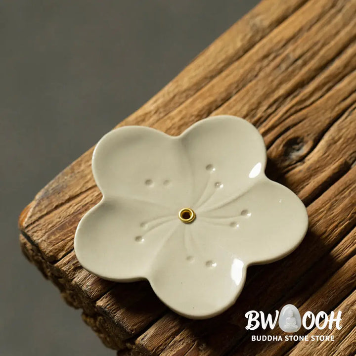 BWOOOH ceramic incense burner - Lotus Cherry Blossom Plum Blossom C
