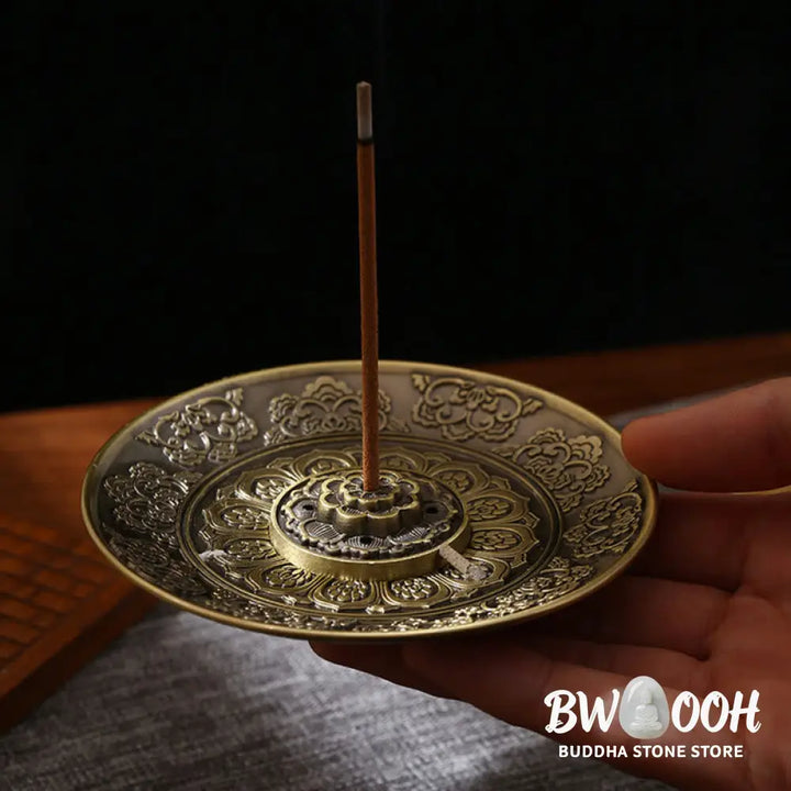 BWOOOH copper incense burner - Lotus Dragon Phoenix Eight Auspicio