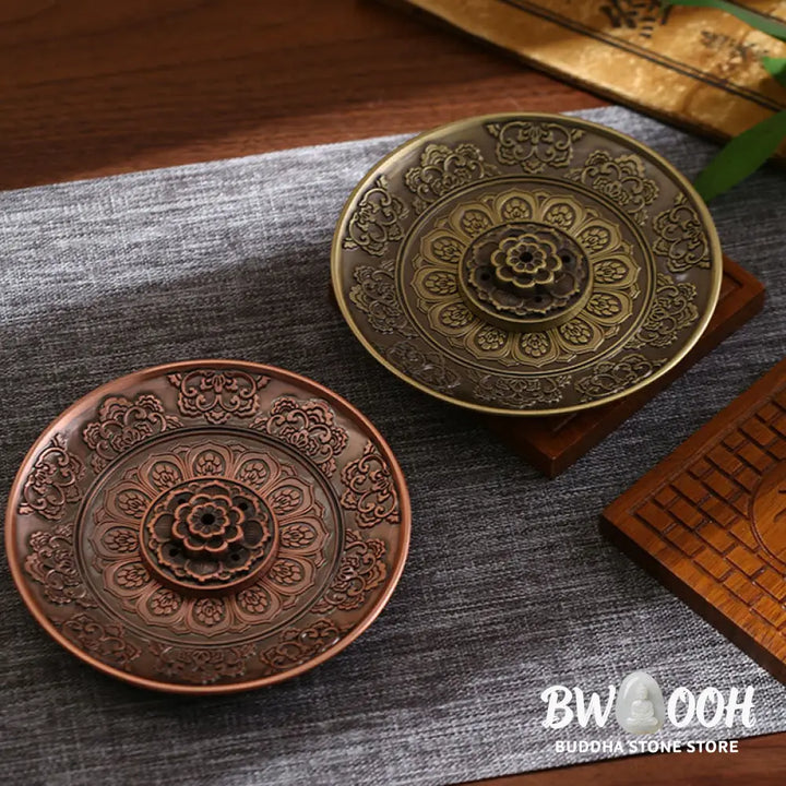 BWOOOH copper incense burner - Lotus Dragon Phoenix Eight Auspicio