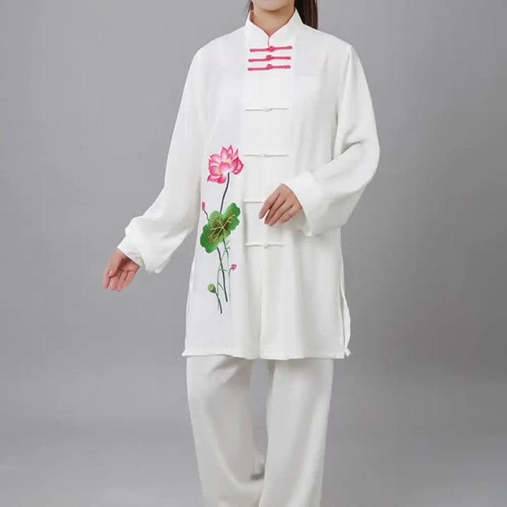 BWOOOH Lotus Flower Leaf Pattern Tai Chi Meditation Praye