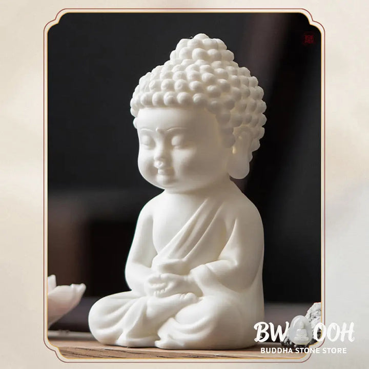 BWOOOH Lotus Flower Tathagata Kwan Yin Avalokitesvara Ksitigarbha Meditation Ceramic Stick Incense Burner