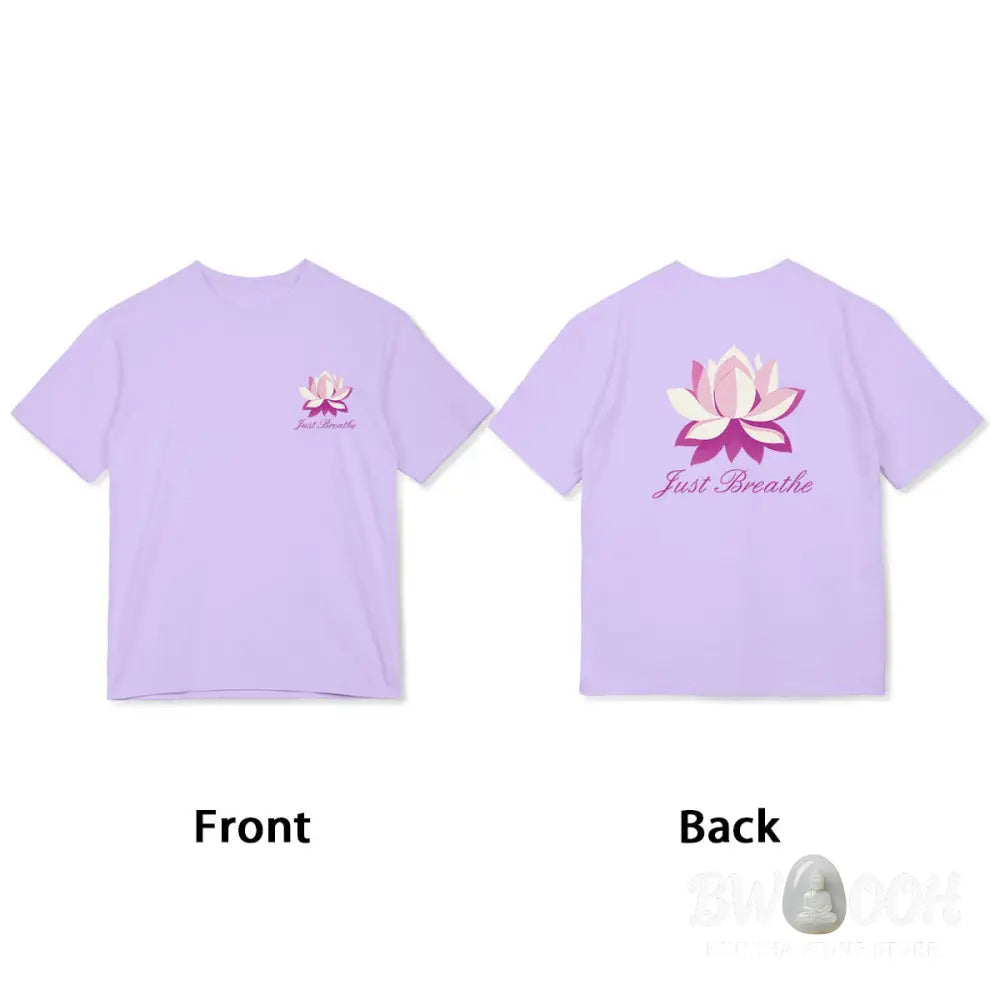 Buddha Stones Lotus Just Breathe Tee T-shirt - T-Shirts