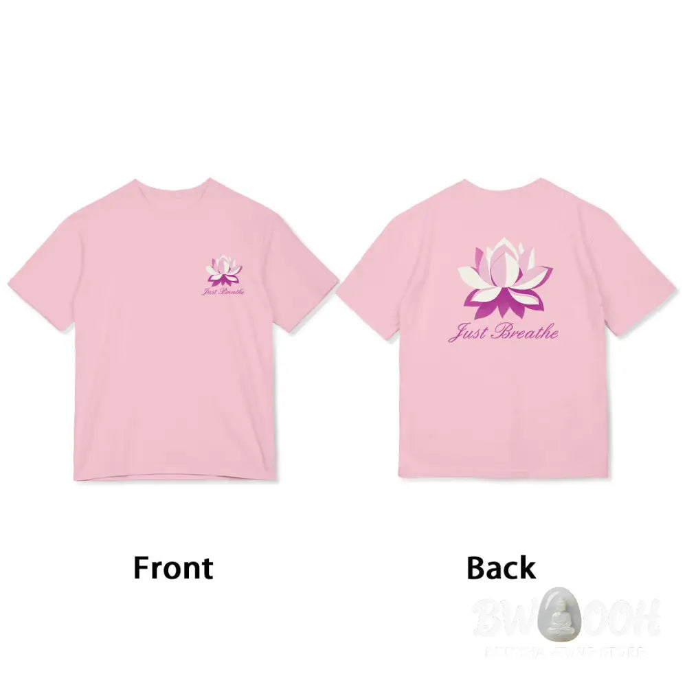 Buddha Stones Lotus Just Breathe Tee T-shirt - T-Shirts