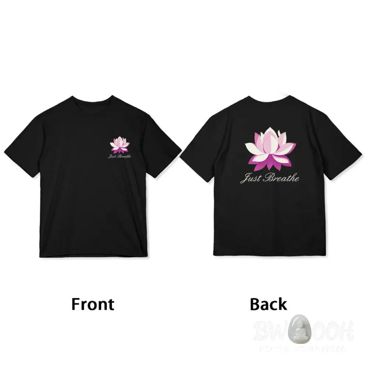 Buddha Stones Lotus Just Breathe Tee T-shirt - T-Shirts