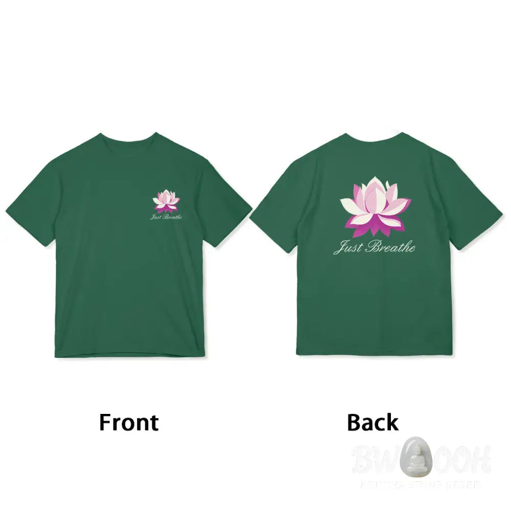 Buddha Stones Lotus Just Breathe Tee T-shirt - T-Shirts