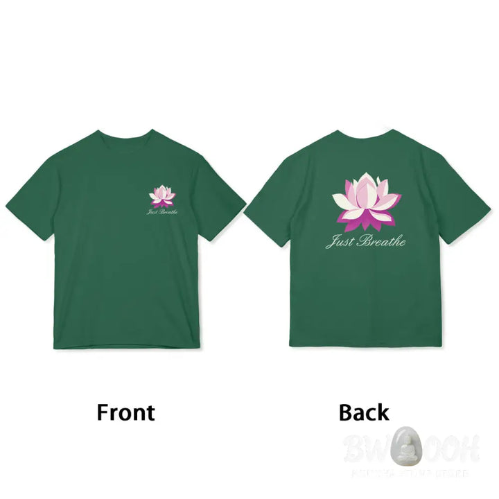 Buddha Stones Lotus Just Breathe Tee T-shirt - T-Shirts
