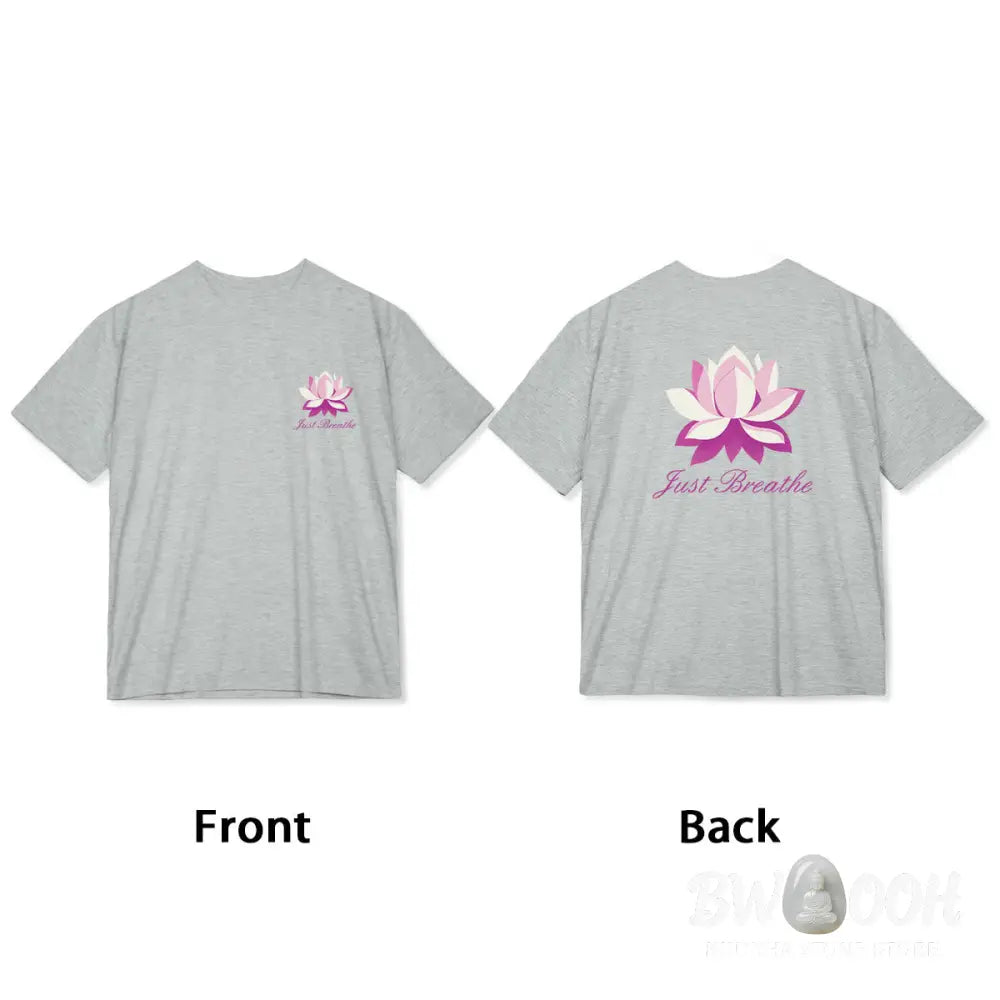 Buddha Stones Lotus Just Breathe Tee T-shirt - T-Shirts