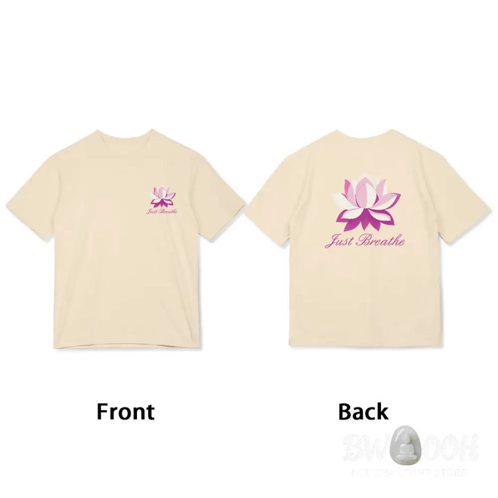 Buddha Stones Lotus Just Breathe Tee T-shirt - T-Shirts