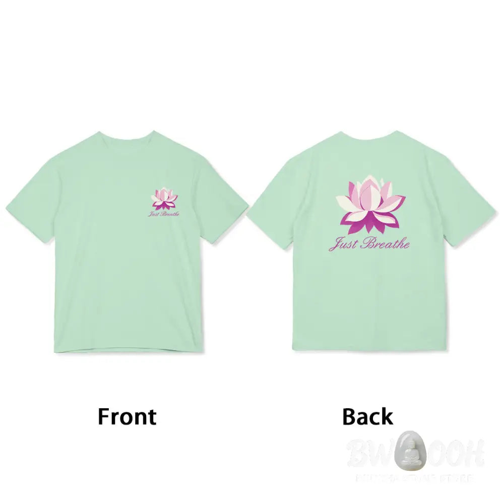 Buddha Stones Lotus Just Breathe Tee T-shirt - T-Shirts