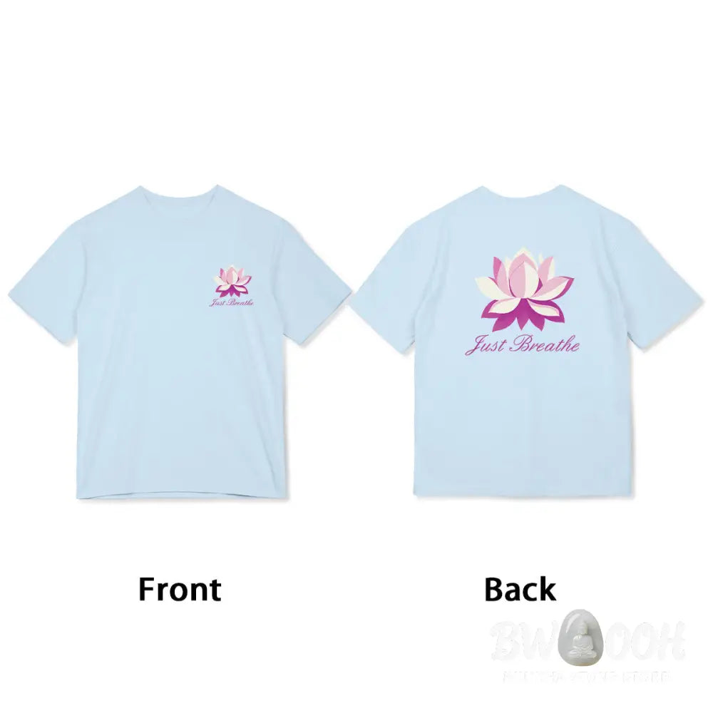 Buddha Stones Lotus Just Breathe Tee T-shirt - T-Shirts