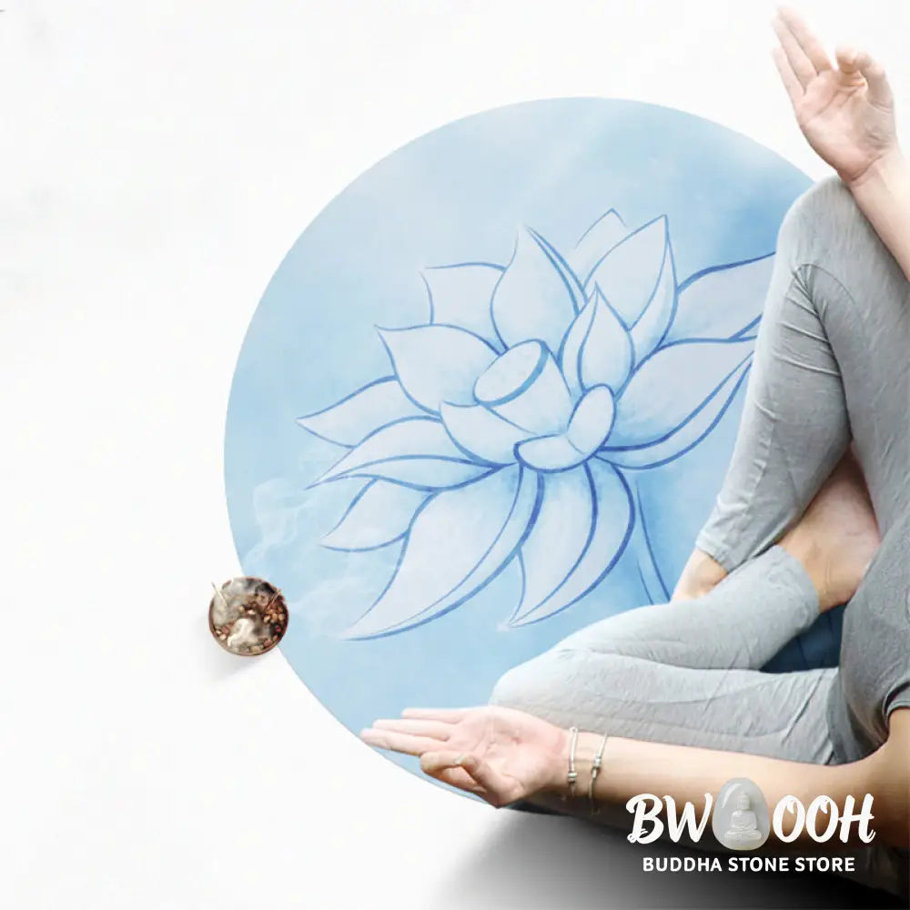 BWOOOH Lotus Mandala Pattern Foldable Yoga Meditation Seat Mat Home Decoration - Decorations