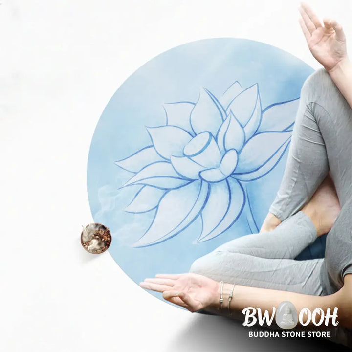 BWOOOH Lotus Mandala Pattern Foldable Yoga Meditation Seat Mat Home Decoration - Decorations