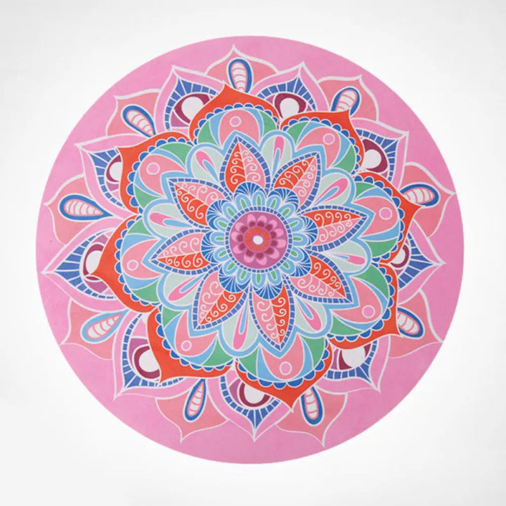 BWOOOH Lotus Mandala Pattern Foldable Yoga Meditation Seat Mat Home Decoration - Mandala / Pink - Decorations