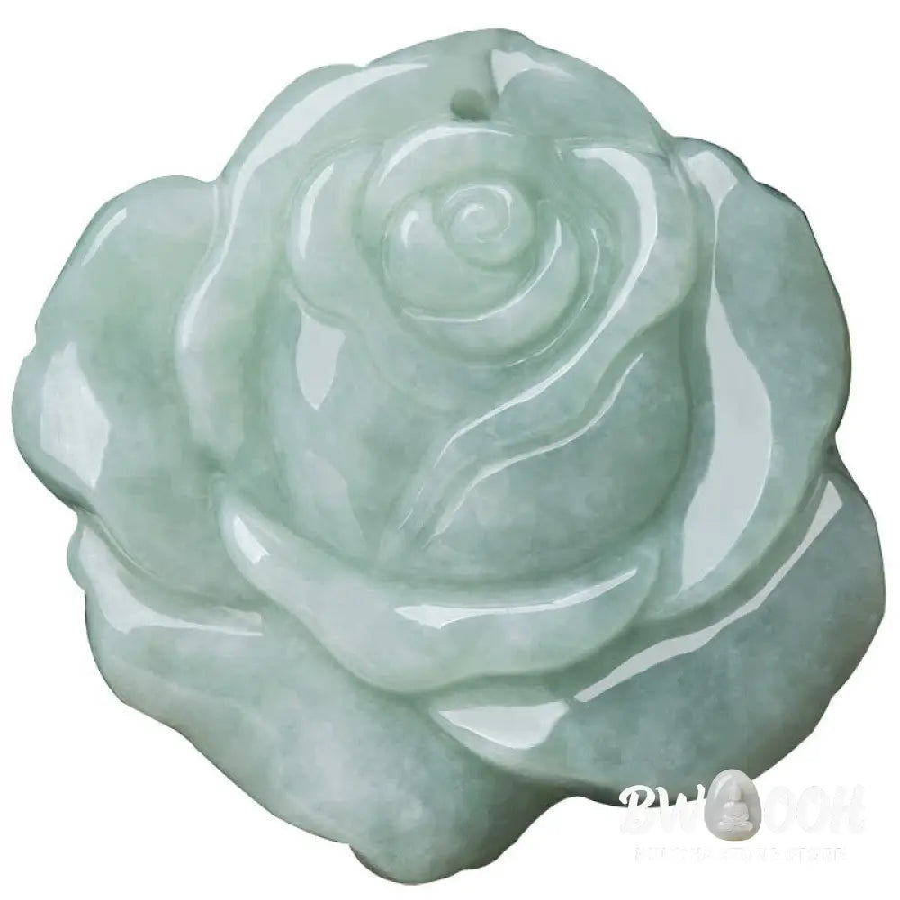 Buddha Stones Lotus Pattern Jade Abundance Prosperity Necklace String Pendant - BWOOOH - Jade - Necklaces &amp; Pendants