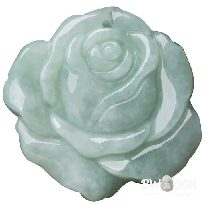 Buddha Stones Lotus Pattern Jade Abundance Prosperity Necklace String Pendant - BWOOOH - Jade - Necklaces &amp; Pendants