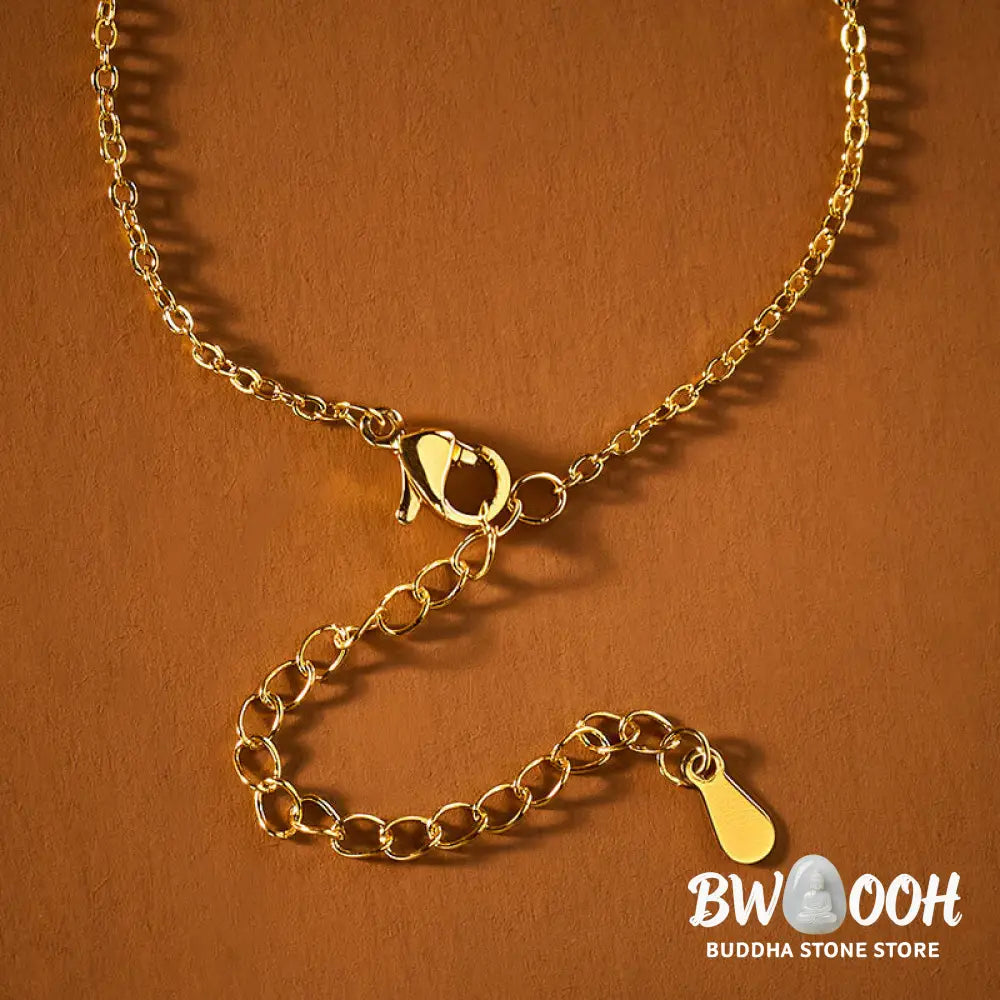 Buddha Stones Lotus Peace Buckle Peace Necklace Pendant - BWOOOH - Lotus Peace Buckle - Necklaces &amp; Pendants