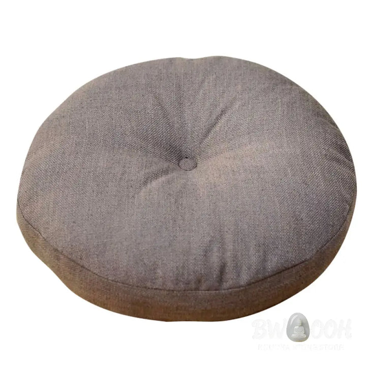 BWOOOH Lotus Simple Pattern Linen Meditation Seat Cushion Home Living Room Decoration - Decorations