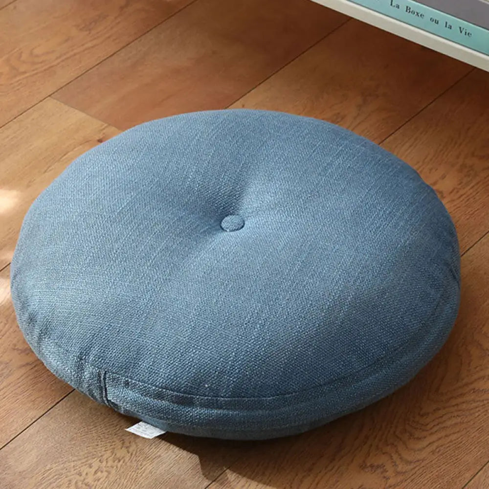 BWOOOH Lotus Simple Pattern Linen Meditation Seat Cushion Home Living Room Decoration - Non-detachable