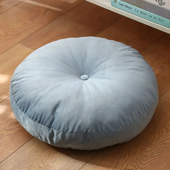 BWOOOH Lotus Simple Pattern Linen Meditation Seat Cushion Home Living Room Decoration - Non-detachable