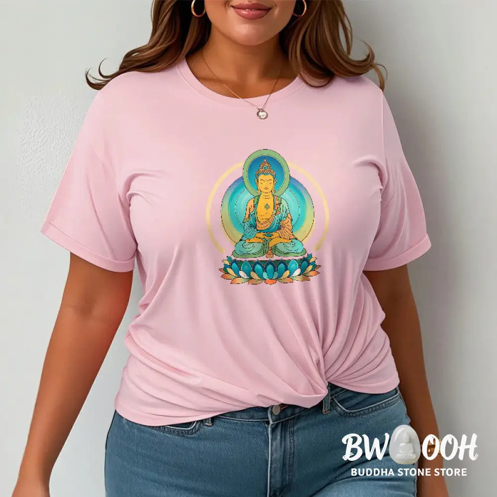 Buddha Stones Lotus Buddha Tee T-shirt - T-Shirts