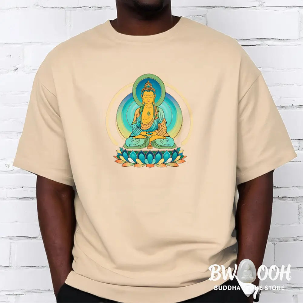 Buddha Stones Lotus Buddha Tee T-shirt - T-Shirts