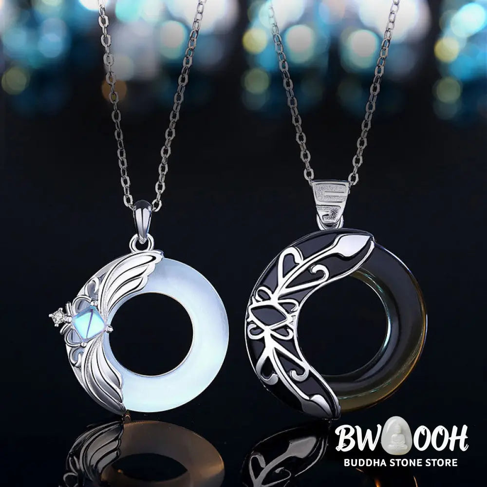 Buddha Stones Love Wings Copper Luck Healing Necklace Pendant - BWOOOH - Necklaces &amp; Pendants