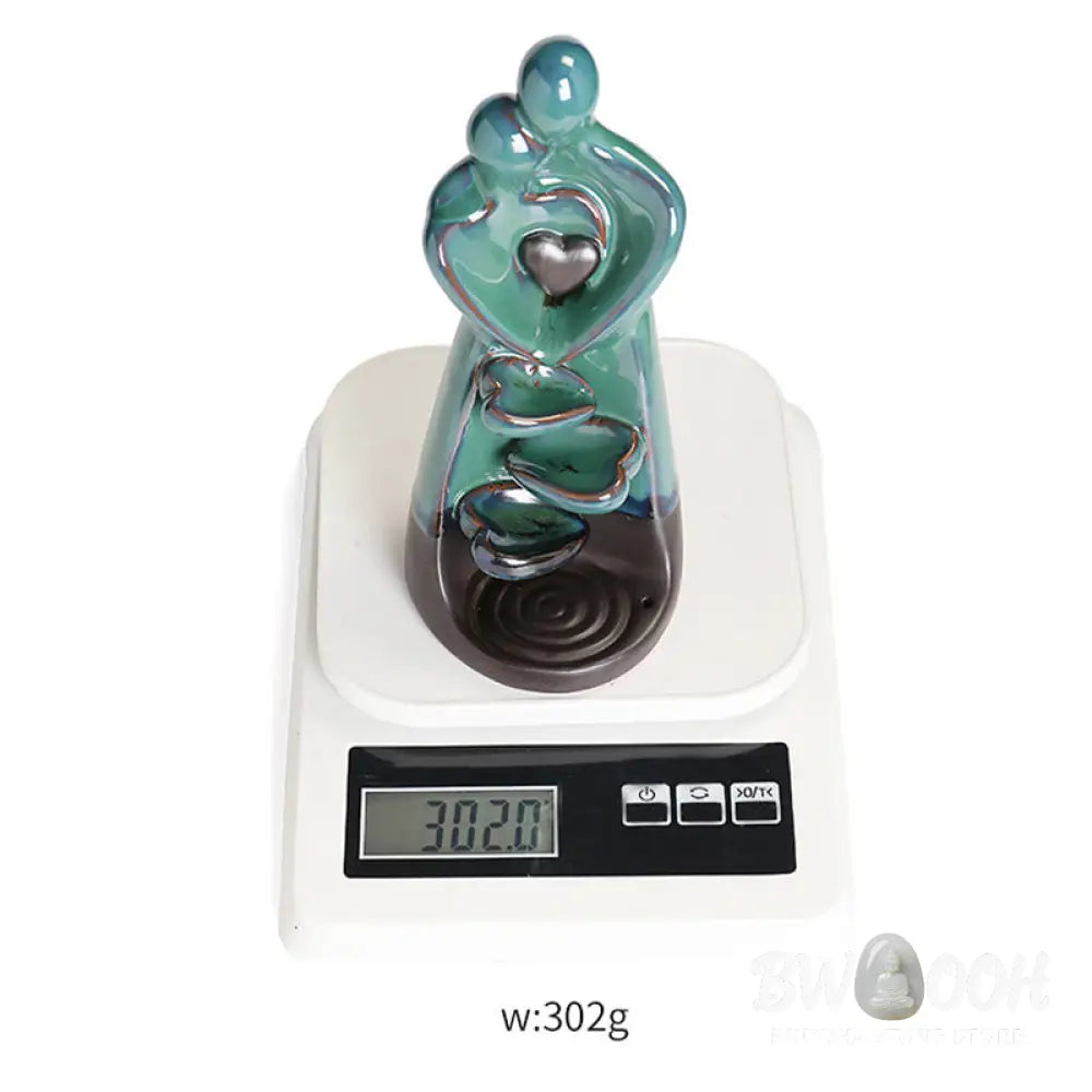BWOOOH ceramic backflow incense burner - Lovers Couple Embrace Love Ceramic 