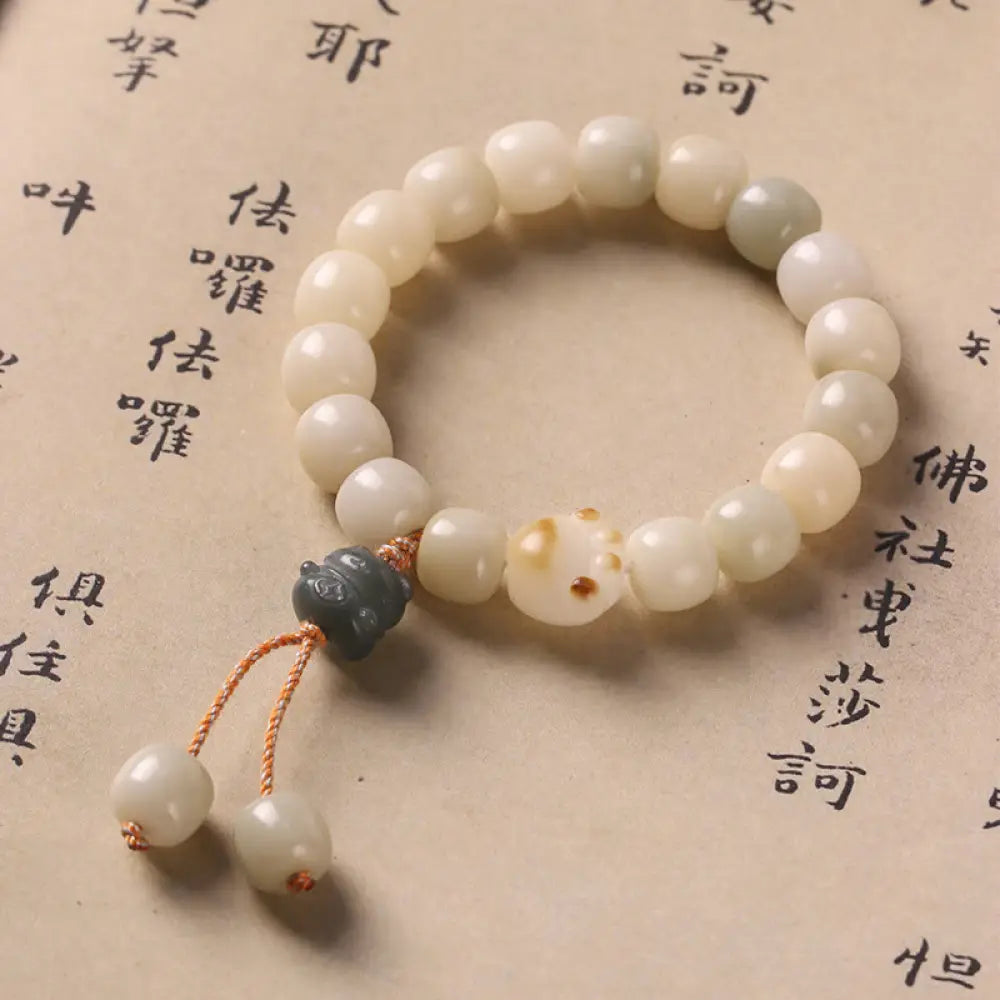 BWOOOH Lucky Cat Bodhi Seed Cat Paw Peace Bracelet - BWOOOH - Bodhi Seed Green Cat - Bracelet