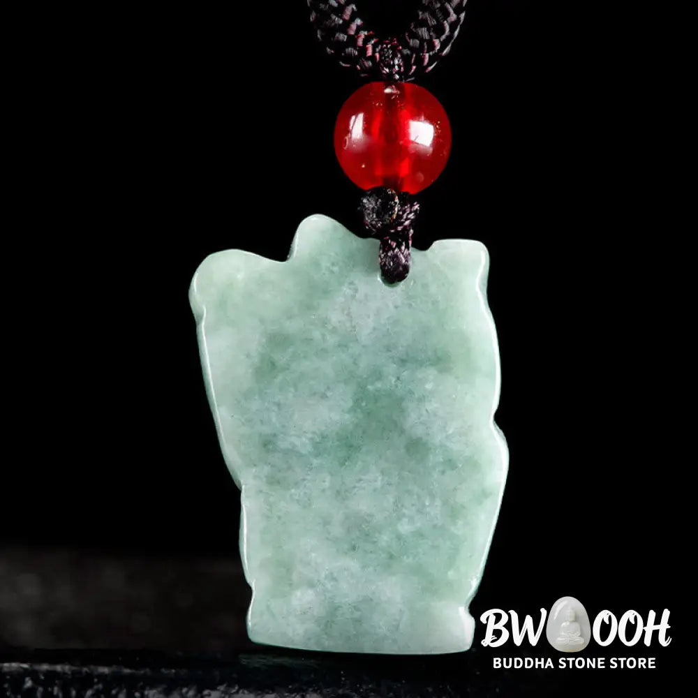 Buddha Stones Lucky Cat Jade Abundance Necklace Pendant - BWOOOH - Necklaces &amp; Pendants